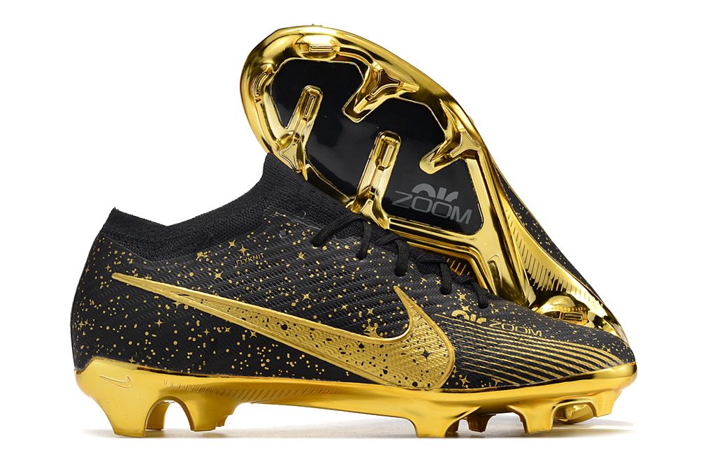 Nike Air Zoom Mercurial Vapor XV Elite FG negro dorado